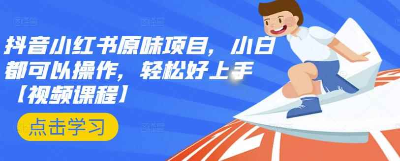 抖音小红书原味项目揭秘，小白都可以操作，轻松好上手